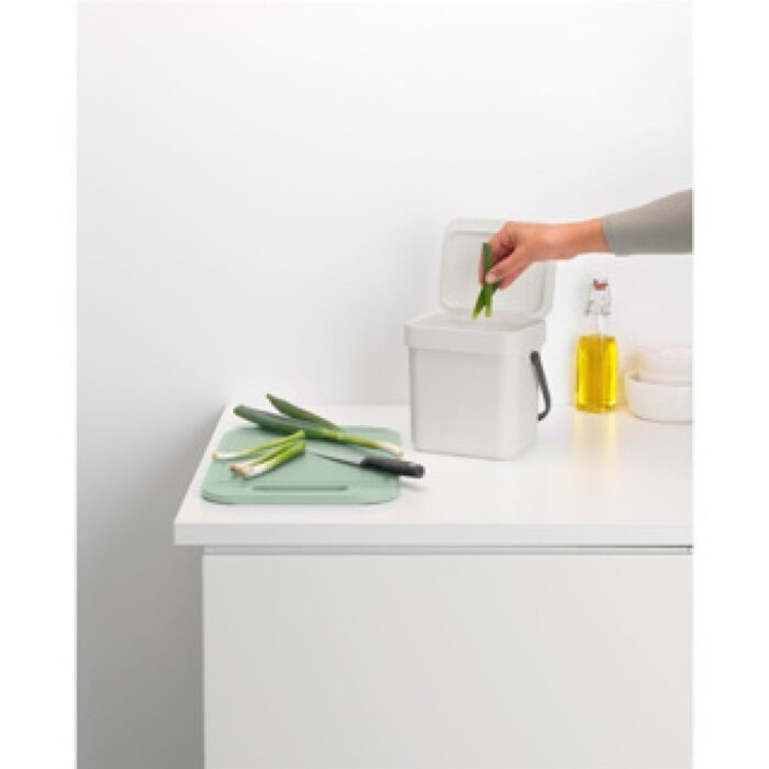 Brabantia afvalbakje Sort & Go 3L Light Grey - Afbeelding 5