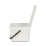 Brabantia afvalemmer Sort & Go 6L Light Grey