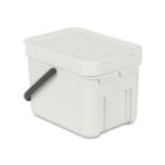 Brabantia afvalemmer Sort & Go 6L Light Grey