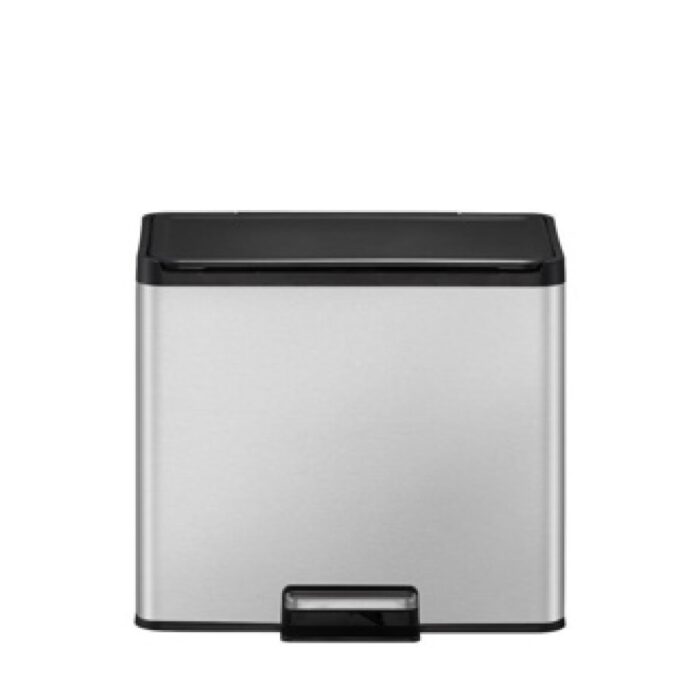 EKO Essential Recycling pedaalemmer 3 x 9 liter  mat RVS - Afbeelding 3