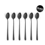 Amefa latte lepels black 6 stuks
