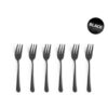 Amefa gebaksvorkjes black 6 stuks
