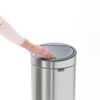 Brabantia afvalemmer Touch Bin 30L mat staal