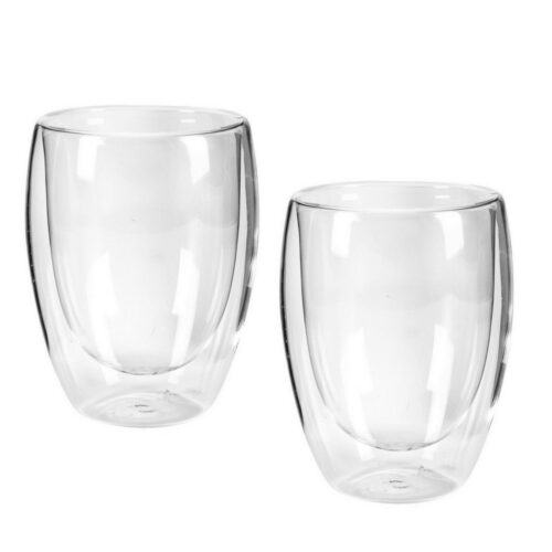 Cappucino mok dubbelwandig 2 stuks 300ml