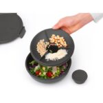 Brabantia salade lunchkom Make & Take 1,3L  Donkergrijs