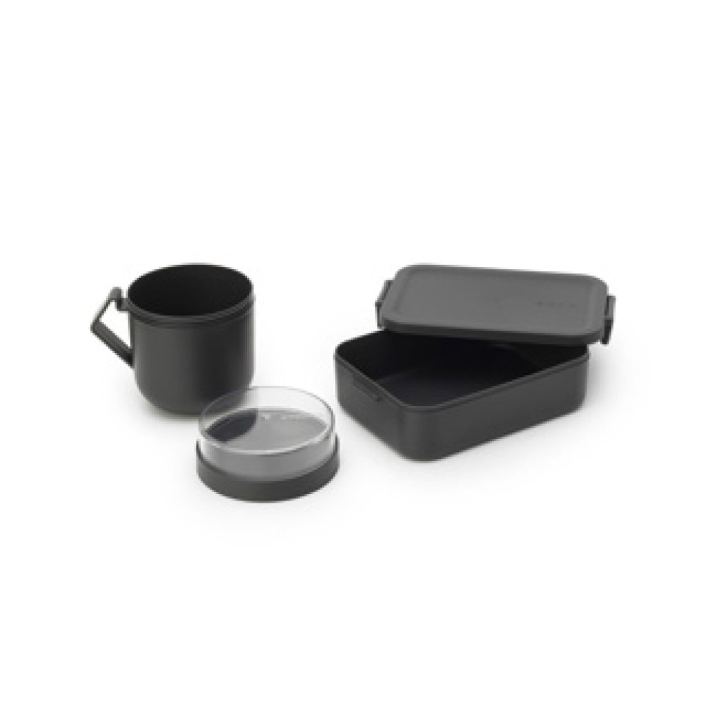 Brabantia lunchset Make & Take 2-delig Dark Grey - Afbeelding 2