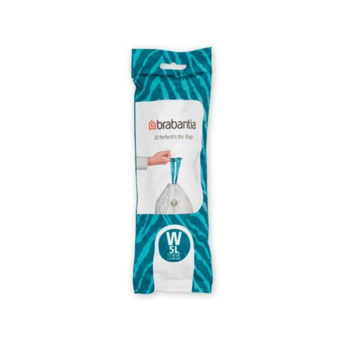 Brabantia PerfectFit Afvalzak, code W, 5L 20 stuks
