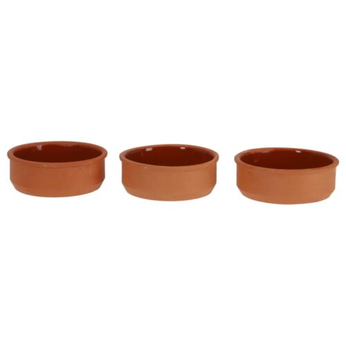 Excellent Houseware tapasschalen terracotta  3 stuks