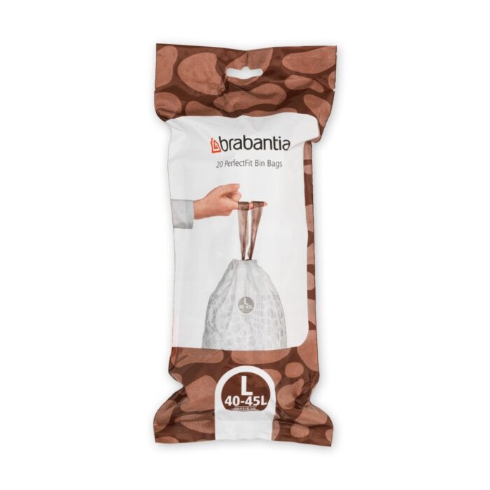 Brabantia PerfectFit Afvalzak, code L, 45L, 20 stuks
