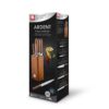 Messenblok 5 delig in Carbonized eshwood