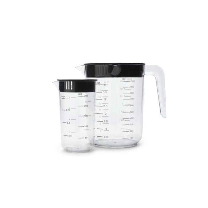 Brabantia Tasty+ maatbeker set 2 delig dark grey