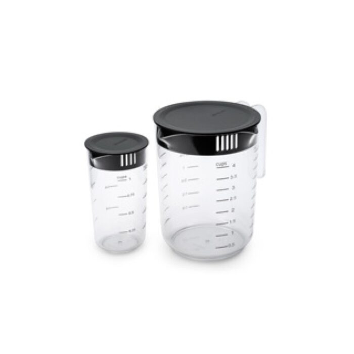 Brabantia Tasty+ maatbeker set 2 delig dark grey - Afbeelding 2