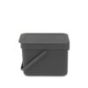 Brabantia afvalemmer Sort & Go 6L grijs