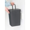 Brabantia afvalemmer Sort & Go 12L grijs