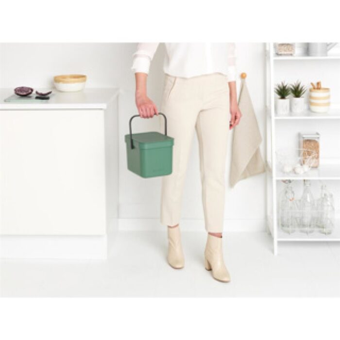 Brabantia afvalemmer Sort & Go 6L fir groen - Afbeelding 4