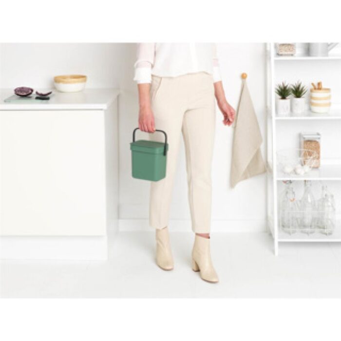 Brabantia afvalbakje Sort & Go 3L fir groen - Afbeelding 5