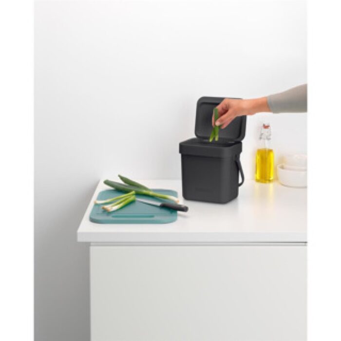 Brabantia afvalbakje Sort & Go 3L grijs - Afbeelding 4