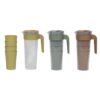 Schenkkan 1.4L m/4 bekers 400ml assorti (assortiment – willekeurige uitvoering)