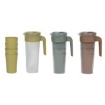 Schenkkan 1.4L m/4 bekers 400ml assorti (assortiment – willekeurige uitvoering)