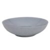 Diep bord woven textile grijs Ø18x5,5cm