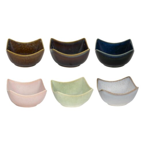 Schaaltje Wind 9,4x9,4x5,2cm 6 assorti