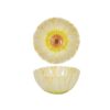 Schaal Ø14cm flower geel