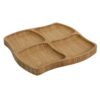 Bamboe tapasbord 4 vakken 20x20x1,5cm FSC 100%