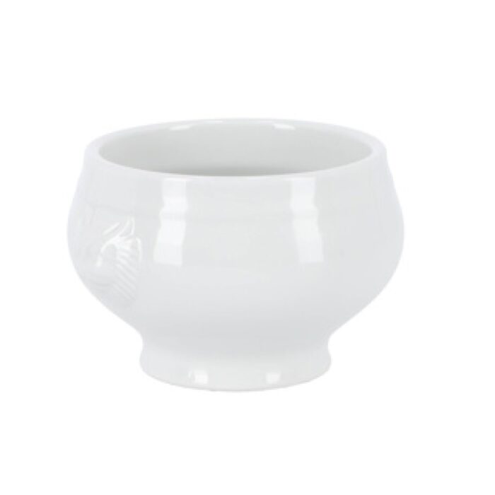 Soepkom leeuwenkop wit - Afbeelding 2