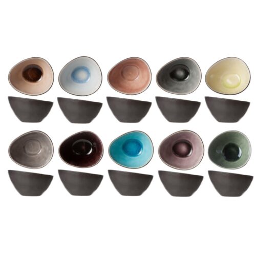 Schaal 8,5x7xh4,5 cm streetfood festival assorti (assortiment – willekeurige uitvoering)
