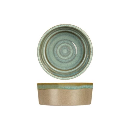 Schaaltje d10xh3,7 cm basalt ocean green