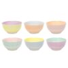 Schaaltje Ø12x6cm 2-tone pastel, 6 assorti (assortiment – willekeurige uitvoering)
