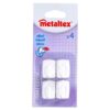 Metaltex Plakhaken 4  Stuks Vierkant