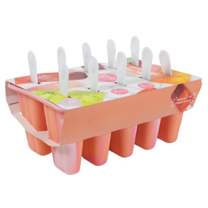 Ijslolly mal siliconen 10 stokjes