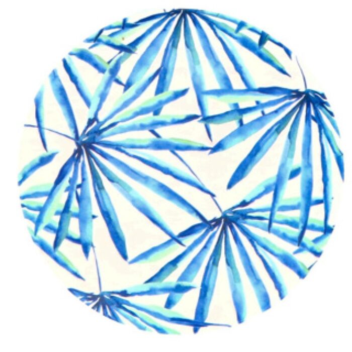 Bord Melamine Ø25 cm 4 assorti - Afbeelding 2