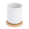 Bredemeijer Theemok Umea 200ml wit en  onderzetter set 2
