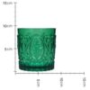 Tumbler Acrylic Green 8.9x8.9x9.5cm