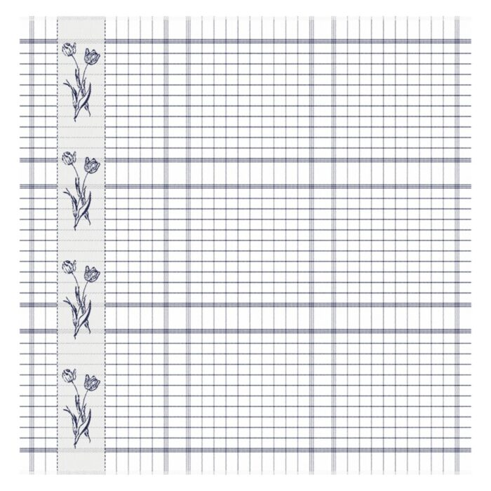 DDDDD theedoek lisse  60x65 blue