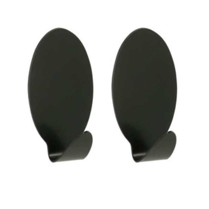 Haken zelfklevend zwart - Afbeelding 2