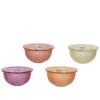 Schaal glas 4 assorti 12,7 cm (assortiment – willekeurige uitvoering)