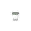 Glas maatbeker 500ml met deksel nordic sage