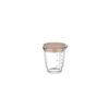 Glas maatbeker 500ml met deksel chalk