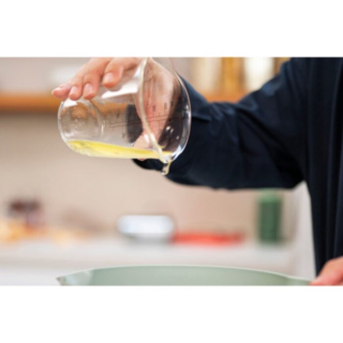 Glas maatbeker 500ml met deksel navy - Afbeelding 2