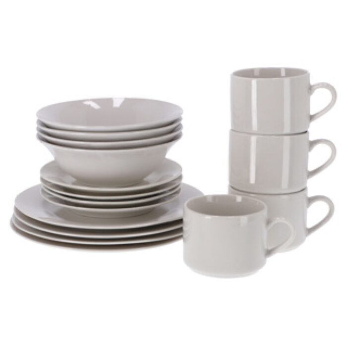 Alpina Ontbijtset 16-delig wit - Afbeelding 2