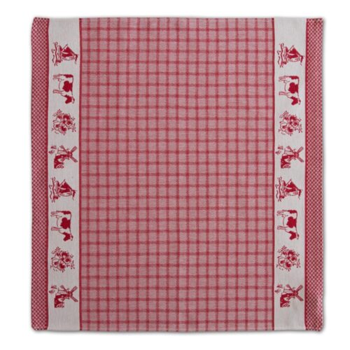 DDDDD theedoek Dutchie 60 x 65 red