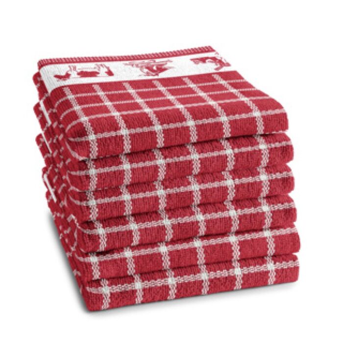 DDDDD keukendoek Dutchie 50 x 55 red - Afbeelding 2