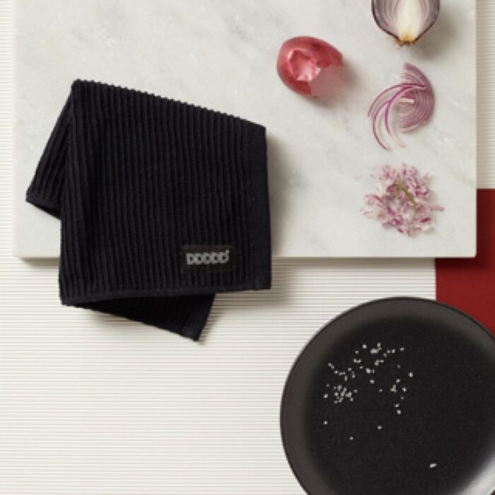 DDDDD vaatdoek Basic black 30 x 30 cm set 4 - Afbeelding 3