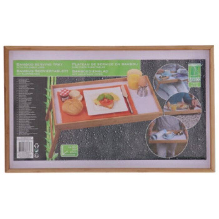Dienblad bamboe inklapbaar - Afbeelding 2