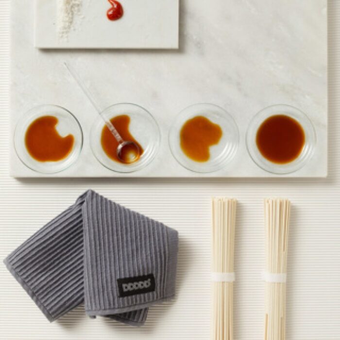 DDDDD vaatdoek Basic grey 30 x 30 cm set 4 - Afbeelding 3