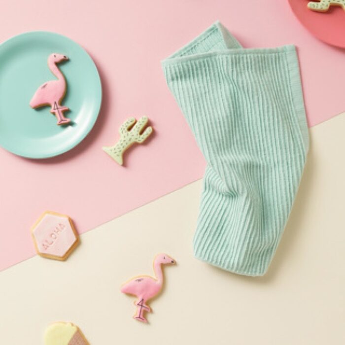 DDDDD vaatdoek Basic pastel green 30 x 30 cm set 4 - Afbeelding 3