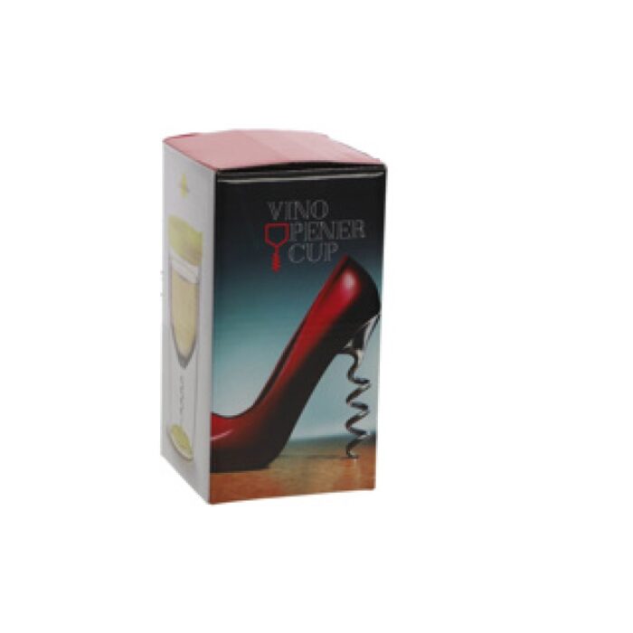 Wijncup met opener 350 ml geel - Afbeelding 4